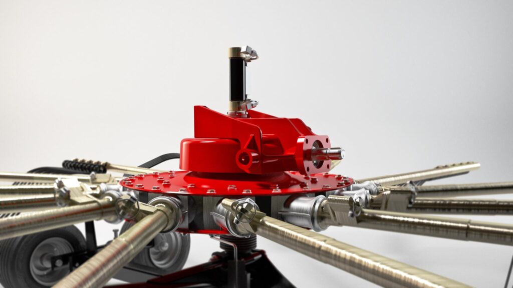 3D-Produkt-Visualisierung einer Landwirtschaftlichen Maschine
