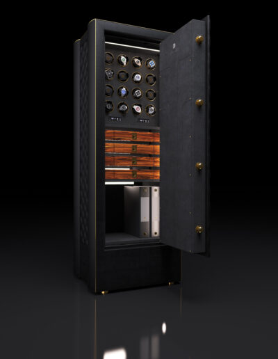 3D-Produkt-Visualisierung eines edlen Safes