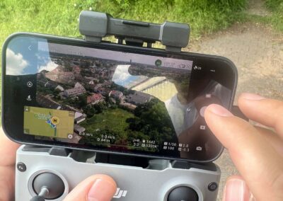 Ansicht des Steuerung-Screens unserer kleinen Drohne