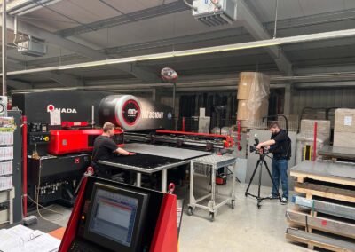 Foto eines professionellen Video-Drehs im Stahlwerk