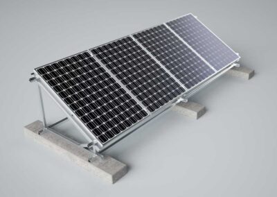 Detailrendering der 3D-Photovoltaik-Module